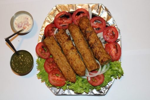 kabab with salad