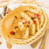 A delicious warm naan stuffed with nuts, raisin and cashews, a real treat.